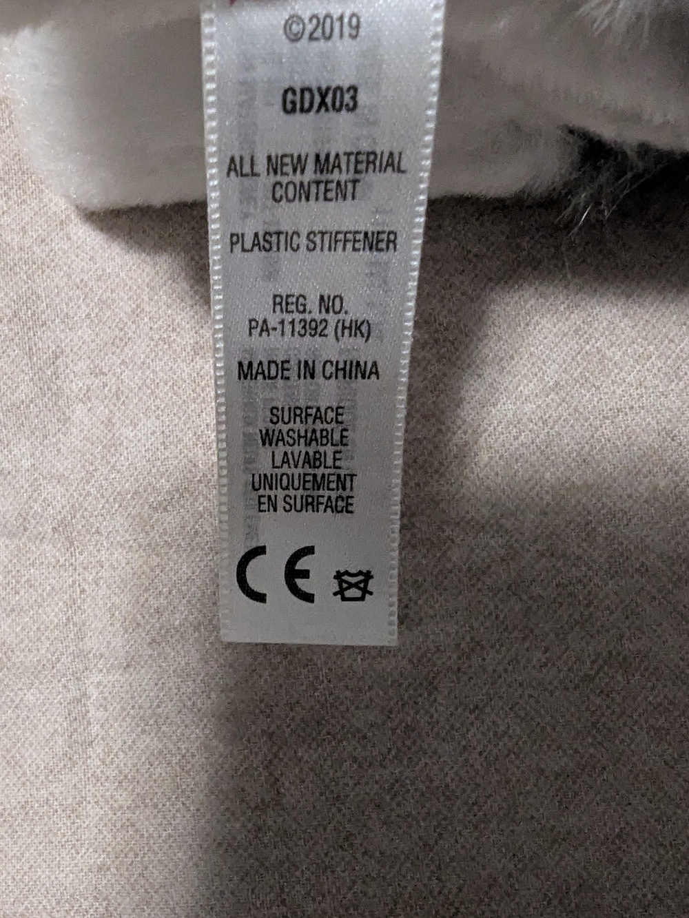 American Girl Plush Husky Dog Gray White 2019 GDX03 with Purple Bone - Picture 4 of 7